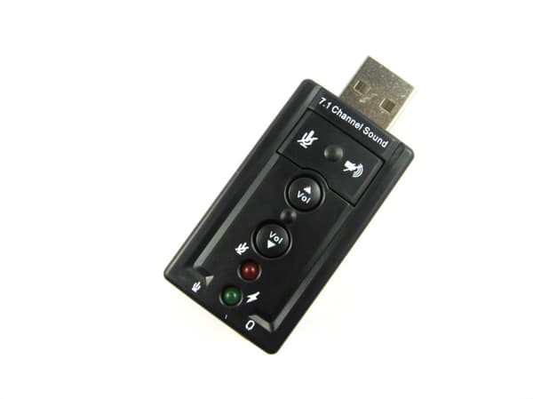 Bærbar stasjonær USB eksternt 7.1 frittstående lydkort datamaskin