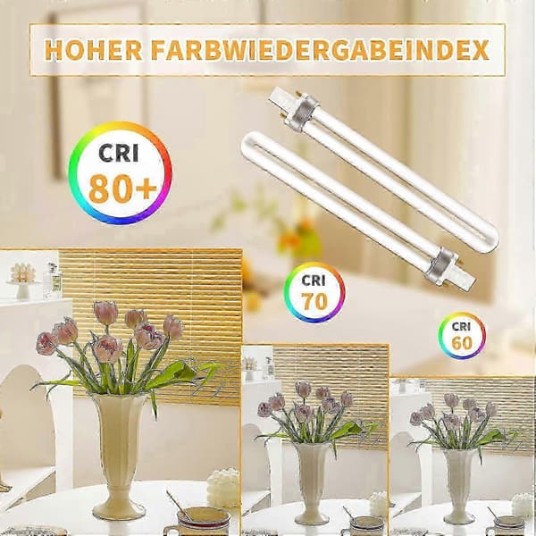 2-pack 11W CFL-lampor, varmvit 2700K, 890 lumen för hembelysning-FX-