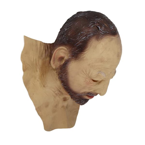 Latex Gammel Mann Ansiktsdeksel for Halloween Maskerade Kostyme