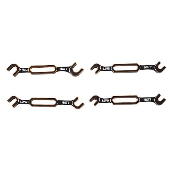 [PL】4 stk Nøkkel 3/3,2/3,5/3,7/4/5/5,5/6mm Strammeskrue Mutterkuleendeleddfjerner Universalverktøy for RC C