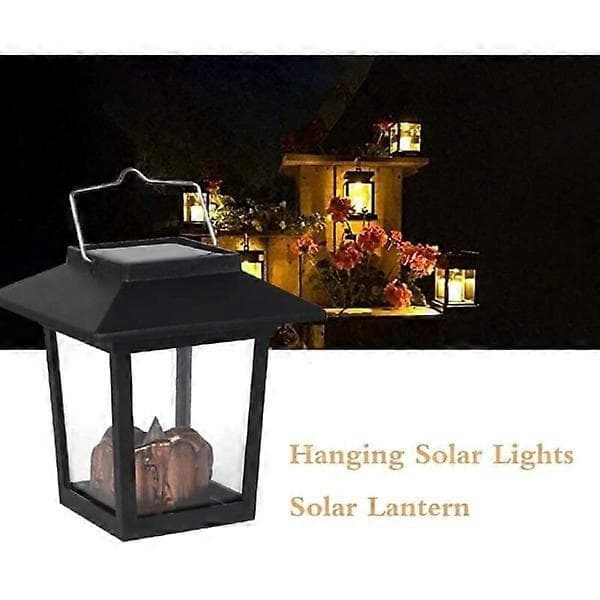 Solarlampe, hængende solcellelampe i 6 dele (6 sæt - lille paladslampe) hvid -Sy