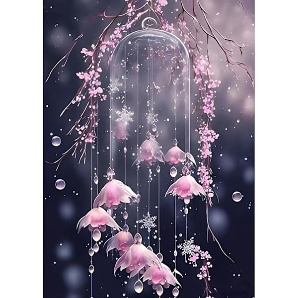 30x40cm, Drømmefanger 5d diamantmaleri strassbroderi ca.