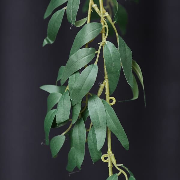 1,8 m konstgjorda eukalyptuspilblad gröna växter bröllop DIY dekor blommor växtblad simulering rotting dekor vid simulering grön rotting