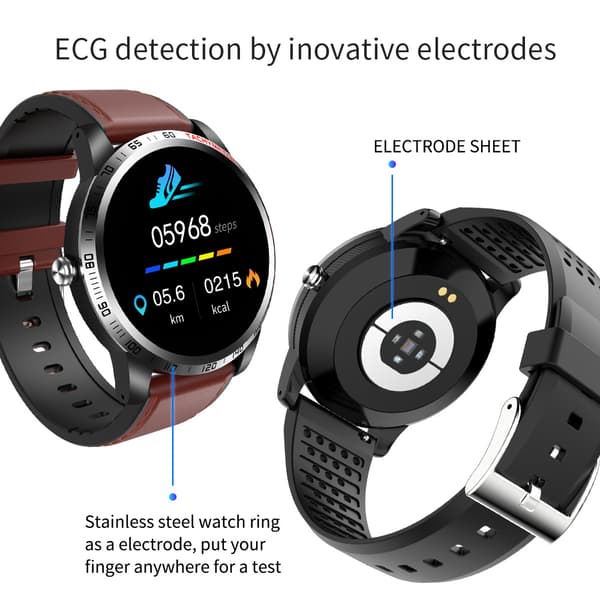 Smartwatch med blodtryks- og pulsmåler