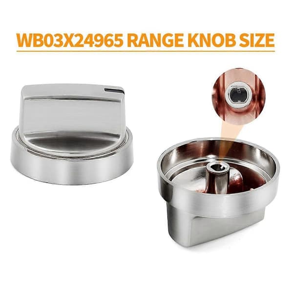 WB03X24965 Komfurknapper Erstatning for Komfurdele, 5J73 191D8446 Brænderknapper Kontrolknapper