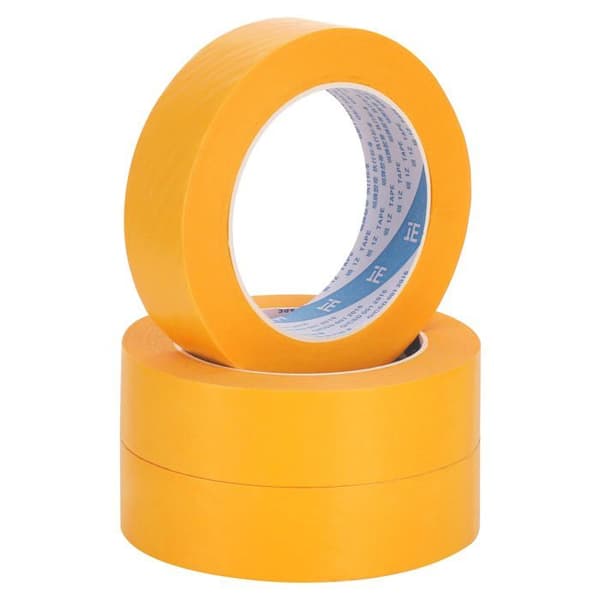 Malertape - 3 stk., 30 mm x 50 m - Guld - Velegnet til maling og maskering af overflader