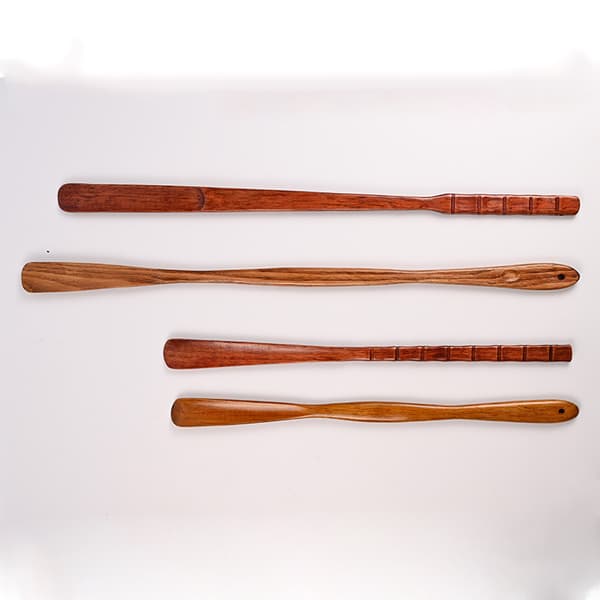 4 stk. Lazy skostativ, træ, til ældre og gravide
