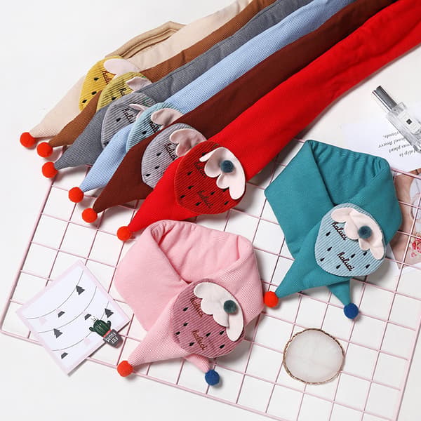 2 stk Babyhalsduk Vinter Varm Halsduk Allsidig Krysshalsduk -