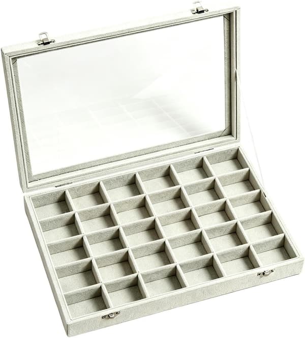 Ørestik-organizer 30-rum-ringopbevaring -