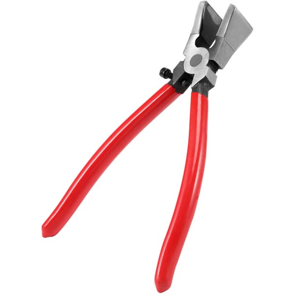 Breaking Handle Glass Cutter Pliers Tool Stained Glass Flat End Pliers Flat Hand Tool Red