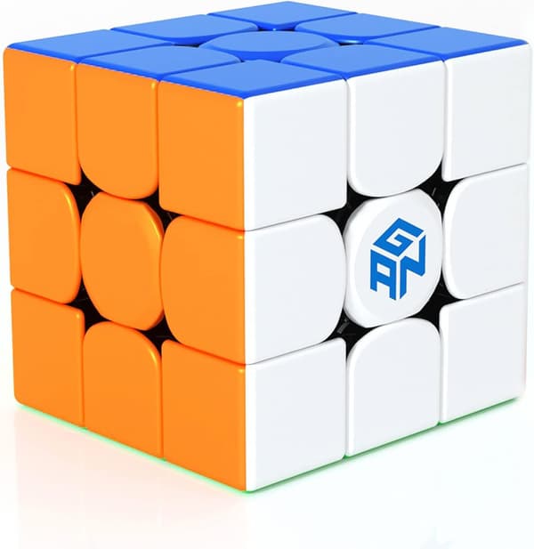 GAN 356 RS Magic Cube 3x3 Professionel Speed Cube, Glat, Ultra Holdbar og Fleksibel, Puslespil til Børn og Voksne (Stickerless)