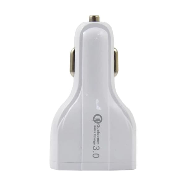PD Billader QC3.0 Dobbel USB Multi-porter 3.0 Lading 5V3A18W Mobiltelefon Hvit