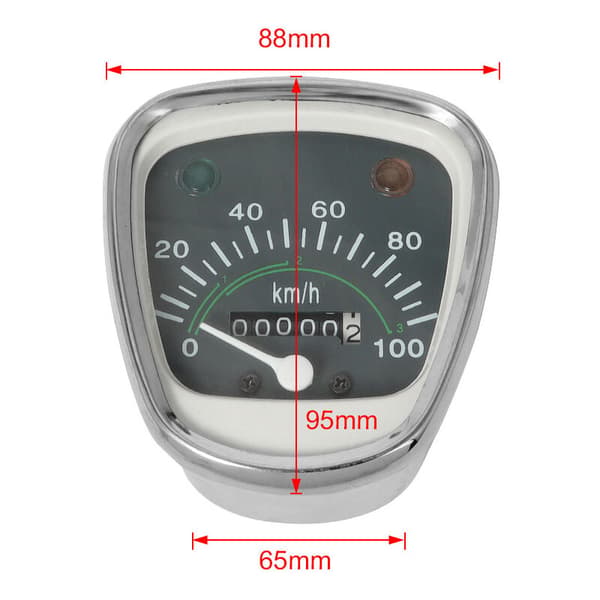 Retro Speedometer Tachometer Odometer Instrument for Passport C50 C70 C90 C70MK3 Universal Gauge