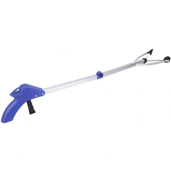 Grabber Tool, Litter Picker, Foldable Grabber for Garden Waste (Blue Handle)