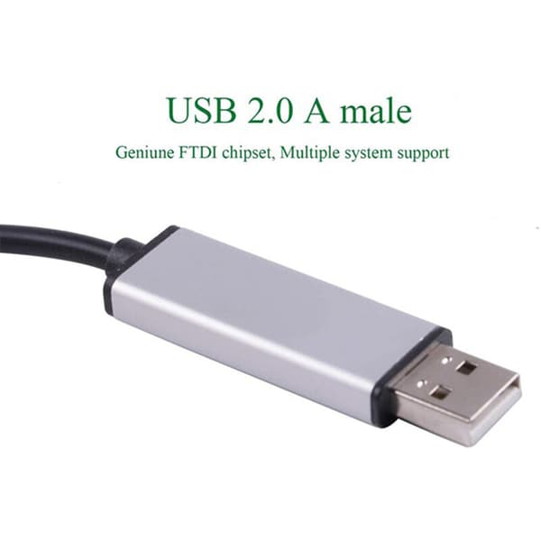 USB til RS485-interfaceadapterkabel til scenebevægeligt hovedlys DMX512 PC-controller signalomdannelse