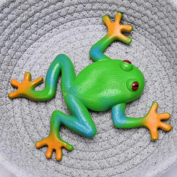 Blød og strækbar gummifrogmodel til afslapning og dekoration (FMY)