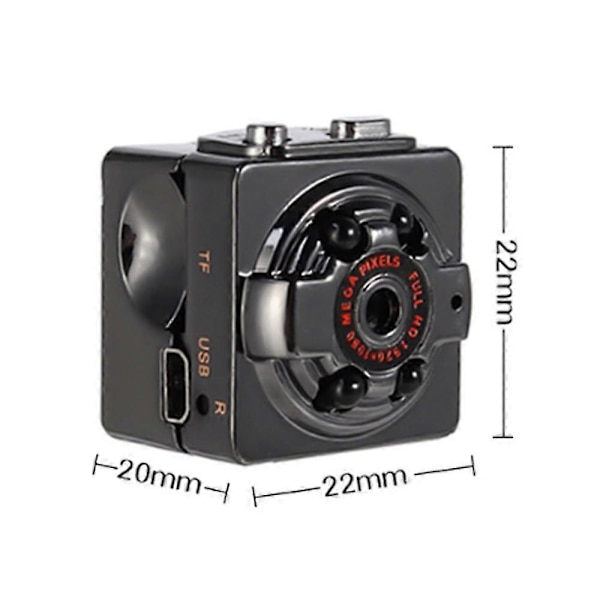 Unik Sq8 Mini DV Kamera Lille Kamera Video High Definition Mini Kamera Natkamera DV Kamera Bil Sport IR Natkamera Videokamera Ca 12