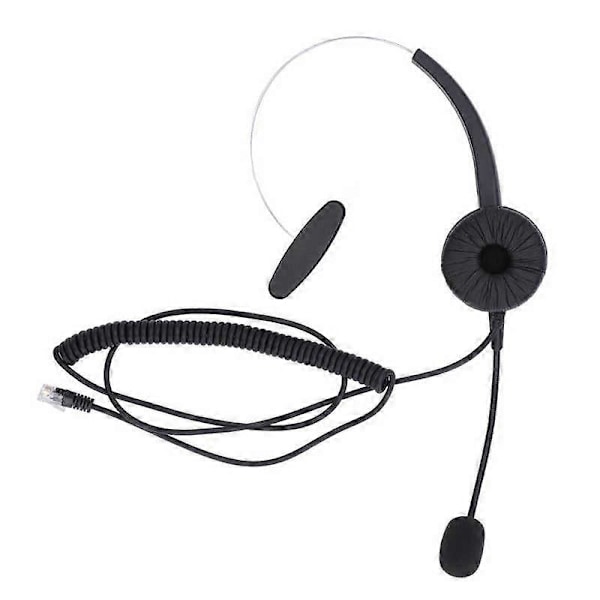 RJ9 Headset Brusreducerande Ergonomisk Justerbar Volymkontroll Datorheadset för Onlinelektioner hot