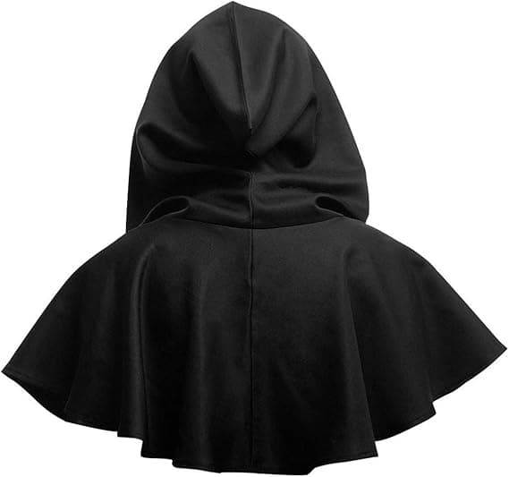 Halloween Grim Cowl Kappe Cosplay Kostumer Hætte Poncho
