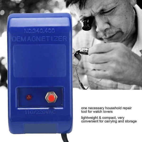 Klocka Avmagnetiserare Mekanisk Quartz Klocka Reparationsverktyg Elektrisk Professionell Avmagnetiseringsverktyg För