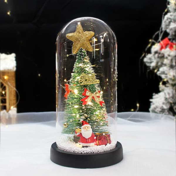 New Glass Dome Decoration Christmas Creative Export Gifts LED