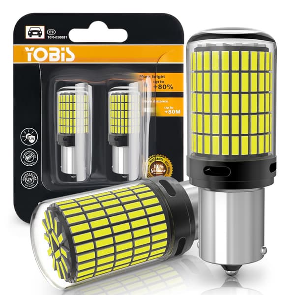 Bil LED blinklys dekoding 1156 anti-stroboskopisk (hvitt lys)