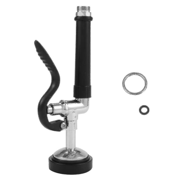 Pre-Rinse Spray Valve for Commercial Kitchen Faucets, Chrome Finish (Black)