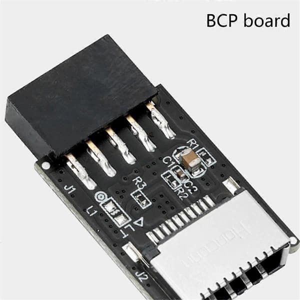 5 STK USB Frontpaneladapter Typ-E Hona till USB 2.0 9 PIN Hona Adapter Header för Datormoderkort H8WD