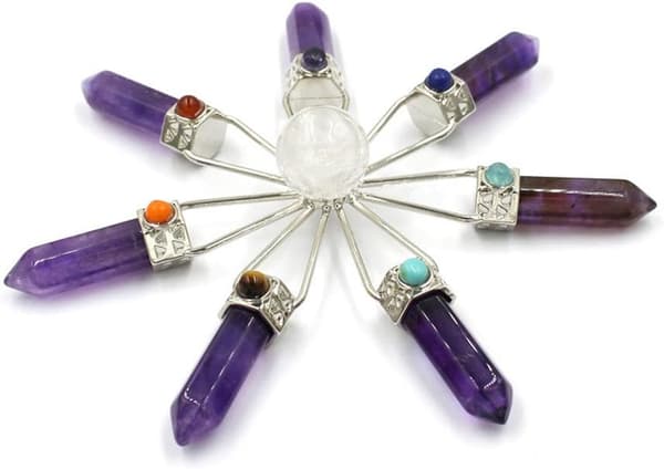 Ametyst Energi Generator Reiki Chakra Healing Krystalsten