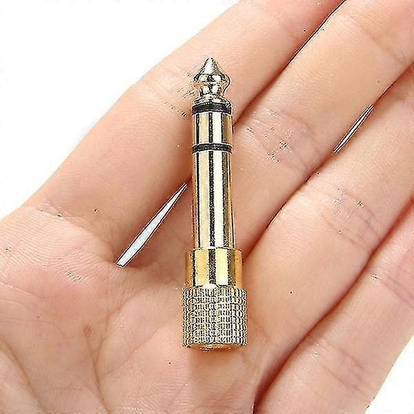 Ny 6,5 mm 1/4 han til 3,5 mm 1/8 hun hovedtelefonlyd