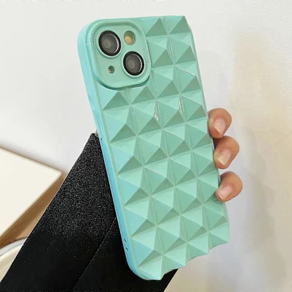 Riveted TPU Phone Case with Lens Protection for iPhone 14 Pro - Combines Functionality and Style for Enhanced Device Security