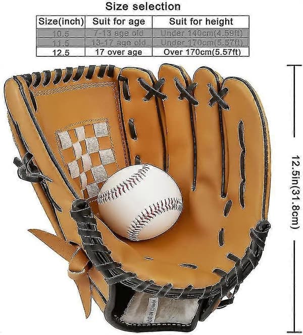 Baseball-käsine 1 pallolla, urheilullinen lyöntikäsine baseballilla [DB]