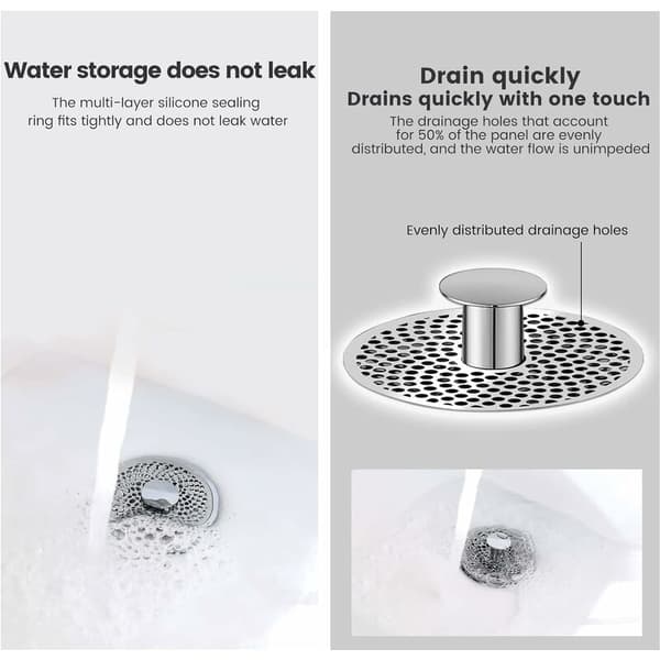 Universal håndvaskprop, Pop Up håndvaskprop, håndvaskprop med anti-stop filter, universal håndvaskprop med magnetisk vandventil 34-38mm