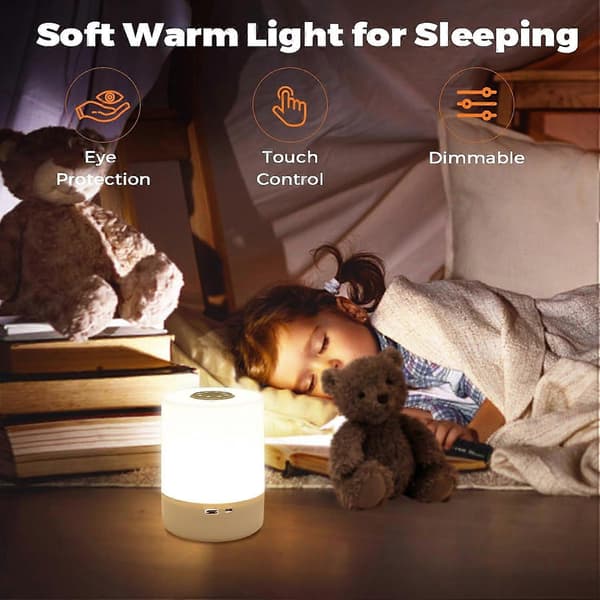 Senglamper, Nattlampe for barn, Touch Senglampe, USB-C Oppladbar LED-lampe, Bordlampe, Trådløse lamper