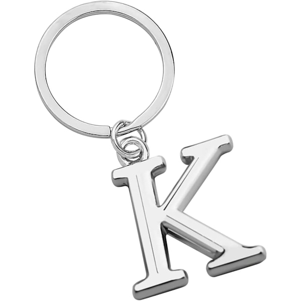 Nøglering Brev - Initial Bogstav Nøglering Charm Brev K K
