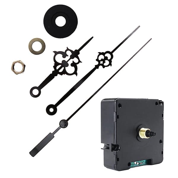 Tysk DCF Radiostyret Lydløst Vægur Quartz Urværk Mekanisme DIY Kit Erstatningssæt Tilbehør [db]