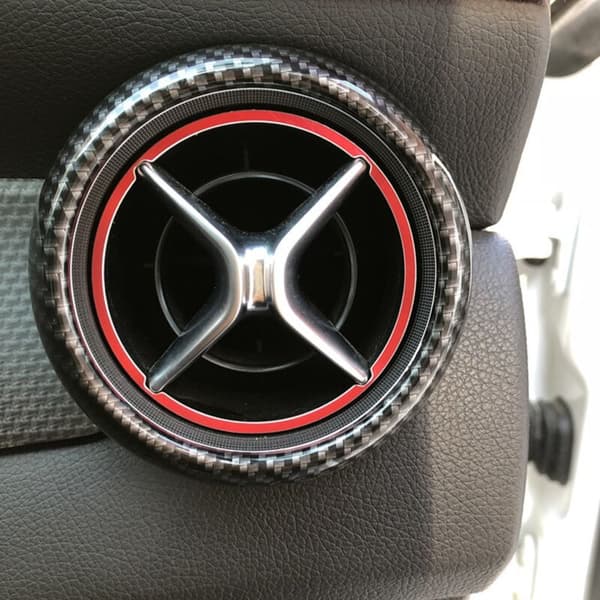 Dekorativ Ringlock för bilens luftkonditioneringsutlopp för W176 GLA X156 CLA C117 Class