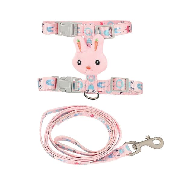Kattesele Justerbar sele for utendørsaktiviteter Nylon Rosa Gir komfort 1 sett[DB]
