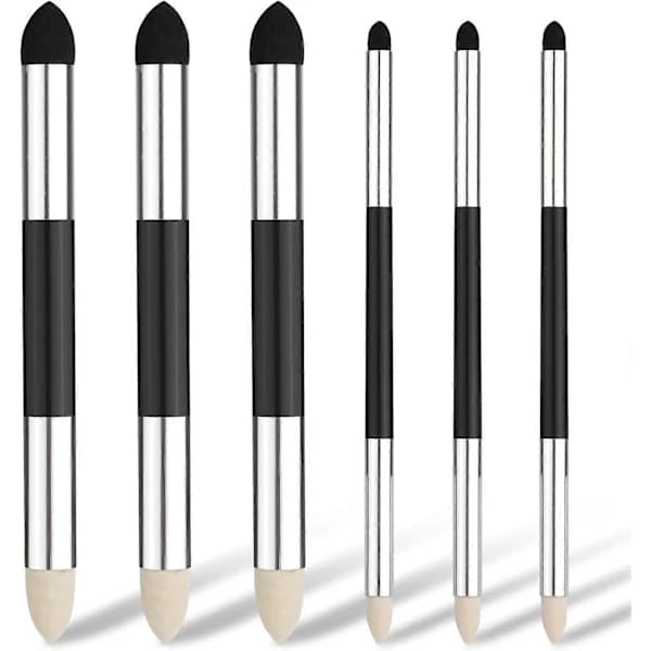 6 Pieces Artist Blending Sponge Pens, 2 Sizes Double-Ended Pastel Blending Stumps