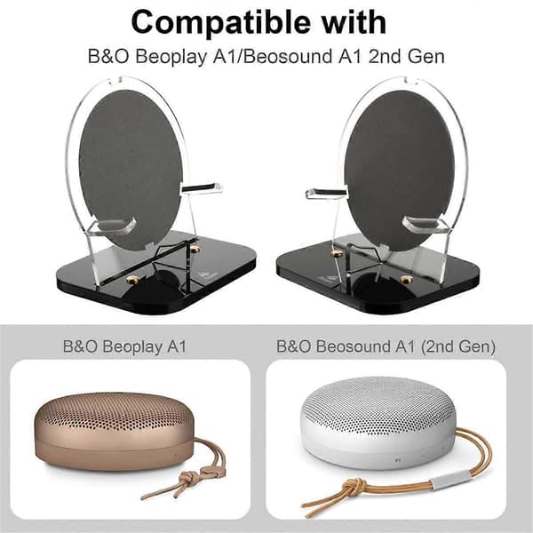 Speaker Mount Desk Stand Holder with Scratch-Resistant Flannel for Beoplay A1/Beosound A1 2nd Speaker