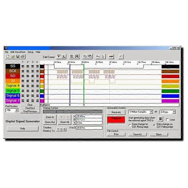 USB logikanalysator enkeltchip-mikrocomputer egnet til ARM FPGA fejlfindingsværktøj 24M sampling 8 Ch db Som vist As shown