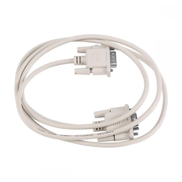 1,4M RS232 DB9 9-ben Han til VGA Video 15-ben Han Adapterkabel Lysegrå