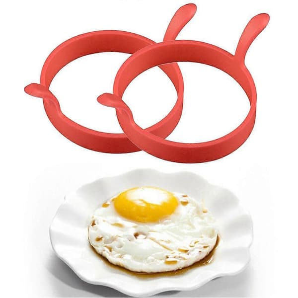 2 x silikonringer for steking av egg, perfekt for pannekaker