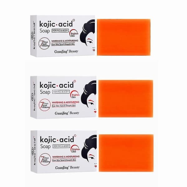 1-3 stk. Kojic San Hudlysende Kojic Syre Sæbe 3 stk. 3pcs