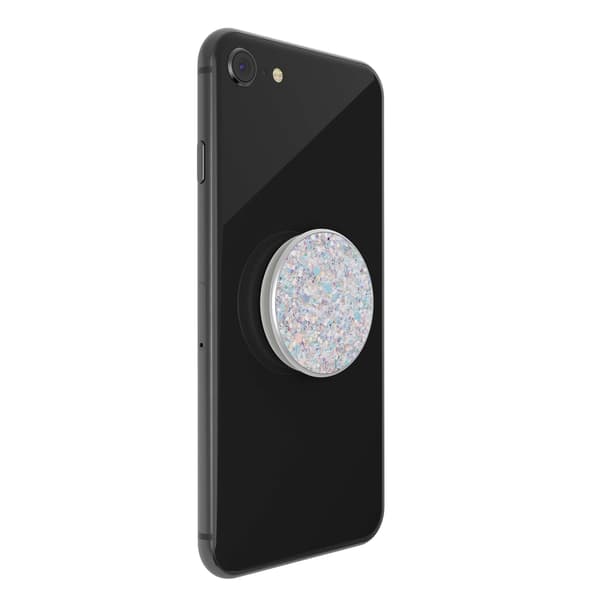 POPSOCKETS Sparkle Snow White irrotettava ote ja jalustatoiminto Premium Multifärg