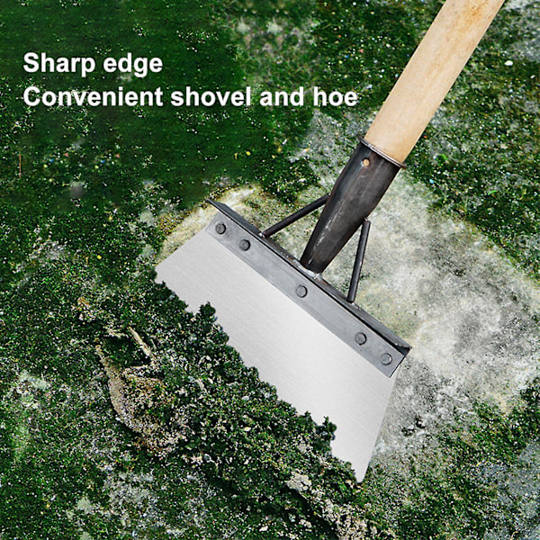 Multifunksjonell rengjøringsspade jordrengjøring tykk rengjøring flat spade for hage gårdsplass brukBY 27cm