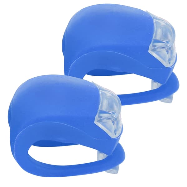 2pcs 2LED Bicycle Light Taillight Colorful Warning Light 3 Lighting Modes High Brightness Waterproof Blue