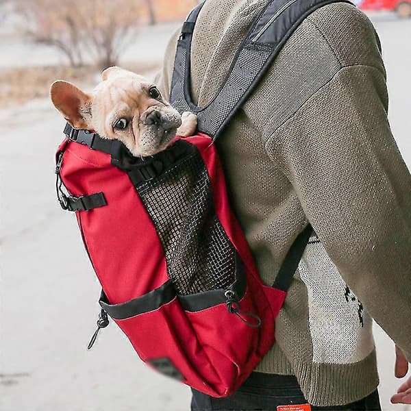 Dog Carrier Backpack for Small and Medium Pets, Front-Facing Adjustable Dog Backpack, Fully Ventilated