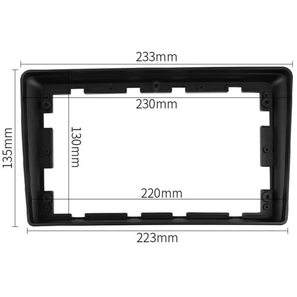 9 tommer 2 Din bilradio Fascia Audio DVD GPS MP5 Panel Ramme Dashboard Adapter Kit til SORENTO 2012-2015