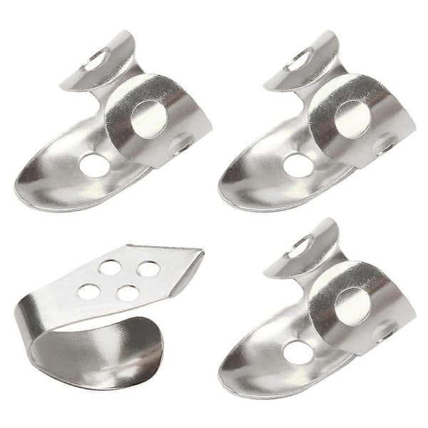 4 PCS Guitar Banjo Thumb Pick Adjustable Hollowed Finger Pick Guitar Accessory